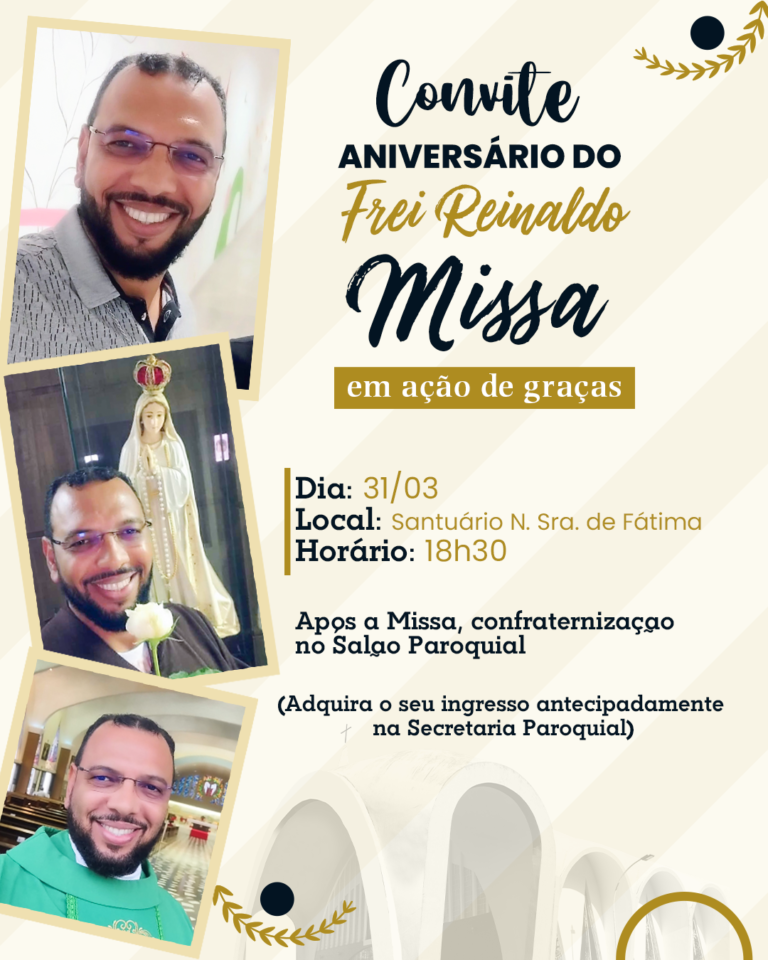 Aniversário natalício do Frei Reinaldo dos Santos Pereira