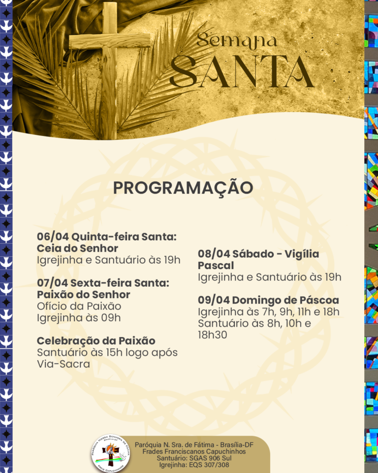 Programação da Semana Santa 2023