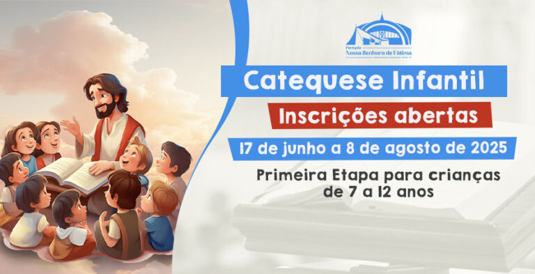 Inscrições para a Catequese Infantil